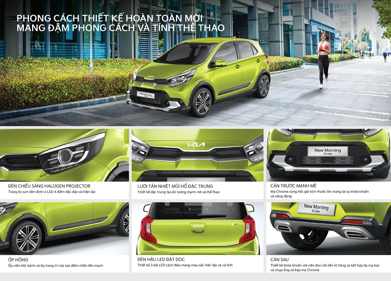 Thân xe Kia Morning 2026 với những đường nét tinh tế