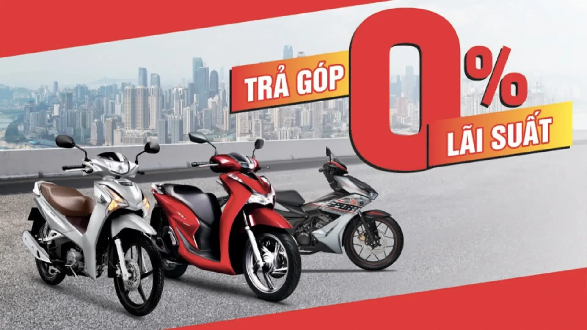 Chương trình ưu đãi lãi suất 0% khi mua xe máy