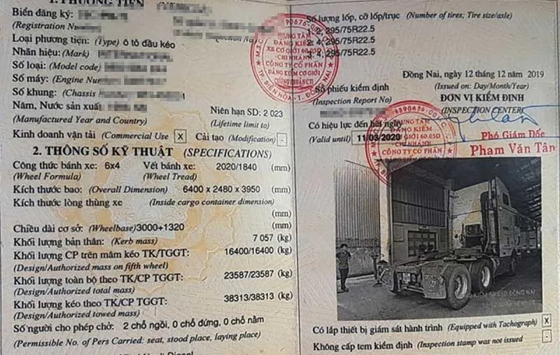 Hồ sơ đăng ký xe đầu kéo Mỹ International