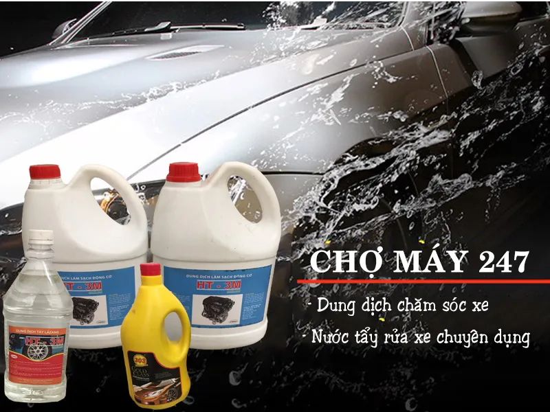 Ngoài nước rửa kính ô tô, việc sử dụng các hóa chất chuyên dụng như tẩy lazang cũng rất quan trọng để bảo vệ ngoại thất xe