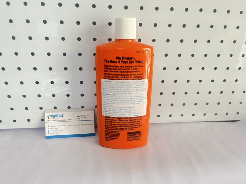 Dung Dịch Đánh Bóng Sơn Xe Ô Tô Nu Finish Cao Cấp Chính Hãng