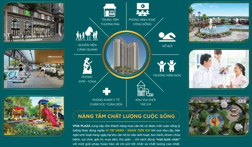 Hệ thống tiện ích nội khu cao cấp tại dự án Viva Plaza