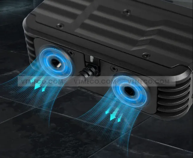 Hệ thống quạt tản nhiệt kép mạnh mẽ giúp duy trì hoạt động ổn định cho đèn Extra 3