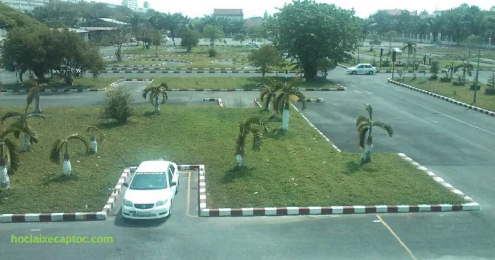 Mô hình bãi tập sa hình chuẩn Sở GTVT cho khóa đăng ký học lái xe ô tô