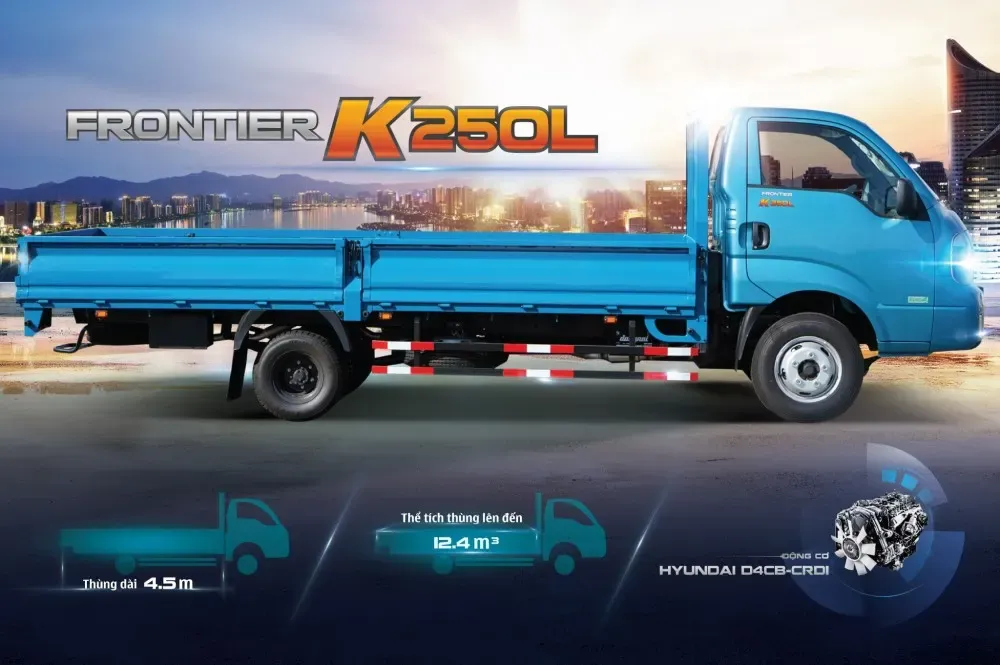 Xe tải KIA Thaco K250 và K250L ra mắt 2021