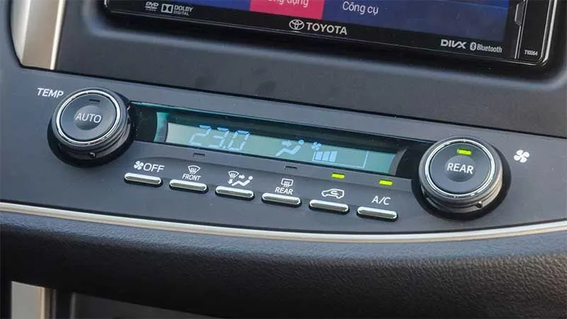 Ký hiệu điều hòa trên ô tô Toyota Innova