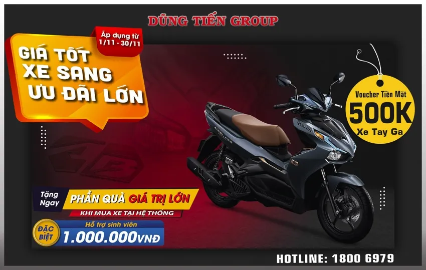 Khuyến Mại Honda Air Blade Tháng 11 2021