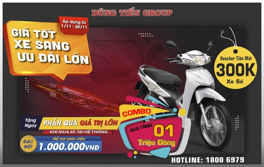 Khuyến Mại Honda Alpha Tháng 11 2021