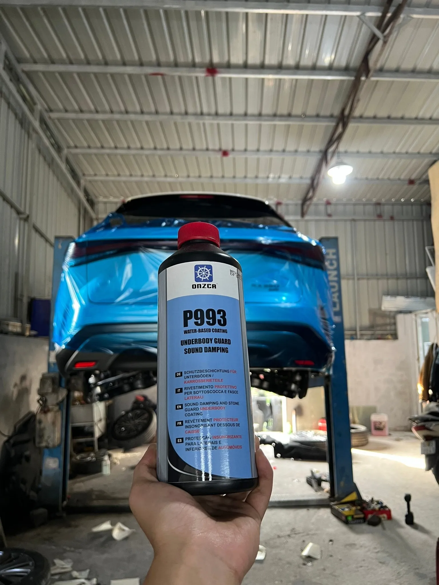 Chi tiết lớp phủ gầm Kia Sonet, chống ồn và chống gỉ hiệu quả