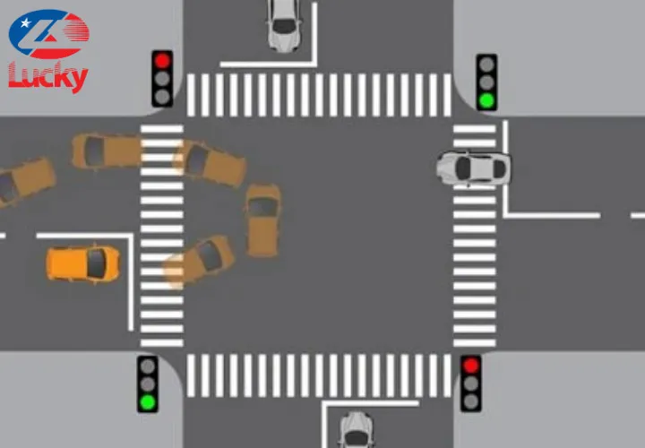 Cách đo bán kính quay đầu xe container thực tế trên đường