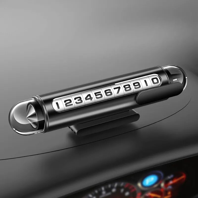 bảng số điện thoại ô tô đa năng tích hợp búa phá kính thoát hiểm