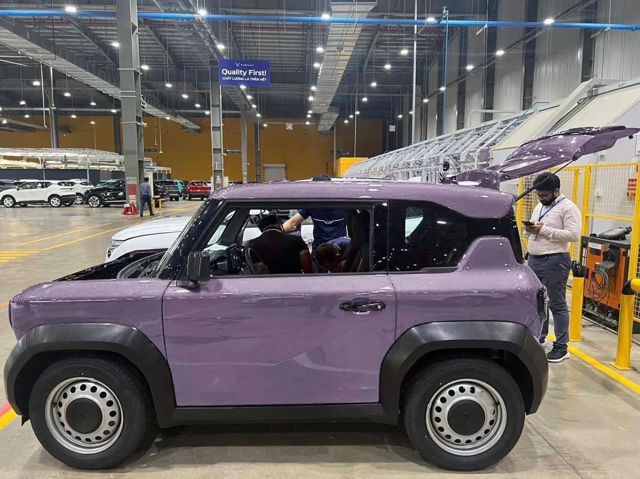 Bảng màu xe Vinfast VF3 màu tím