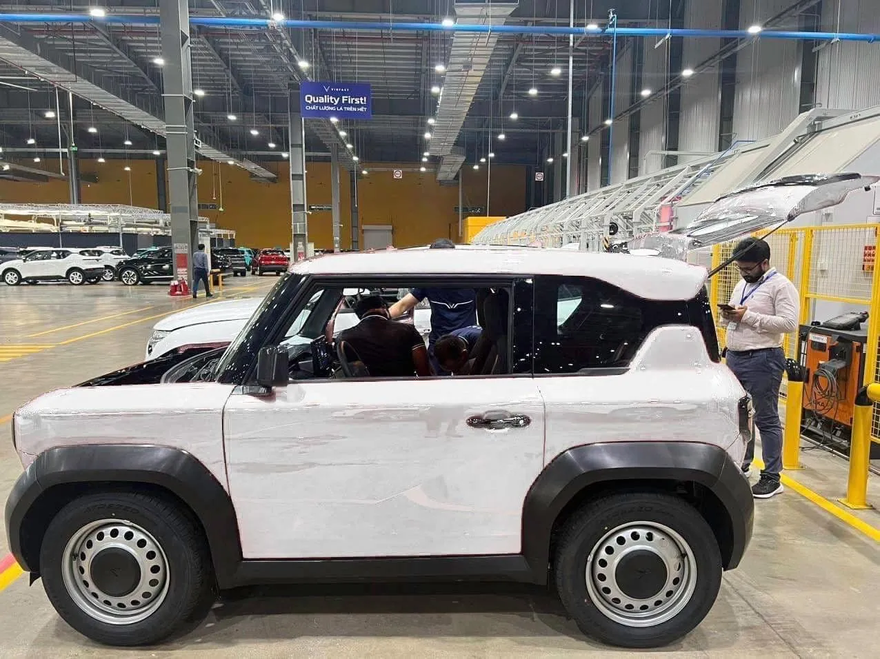 Bảng màu xe Vinfast VF3 màu trắng