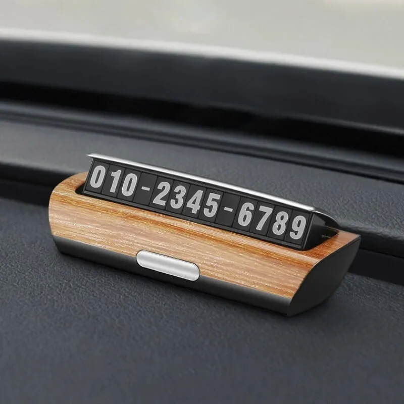 Mẫu bảng số điện thoại ô tô thiết kế nam châm từ tính bền bỉ