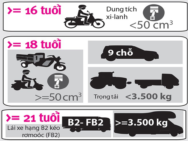 Bao Nhiêu Tuổi Được Thi Bằng Lái Xe Ô Tô? Các Hạng Bằng Lái Xe Hiện Nay