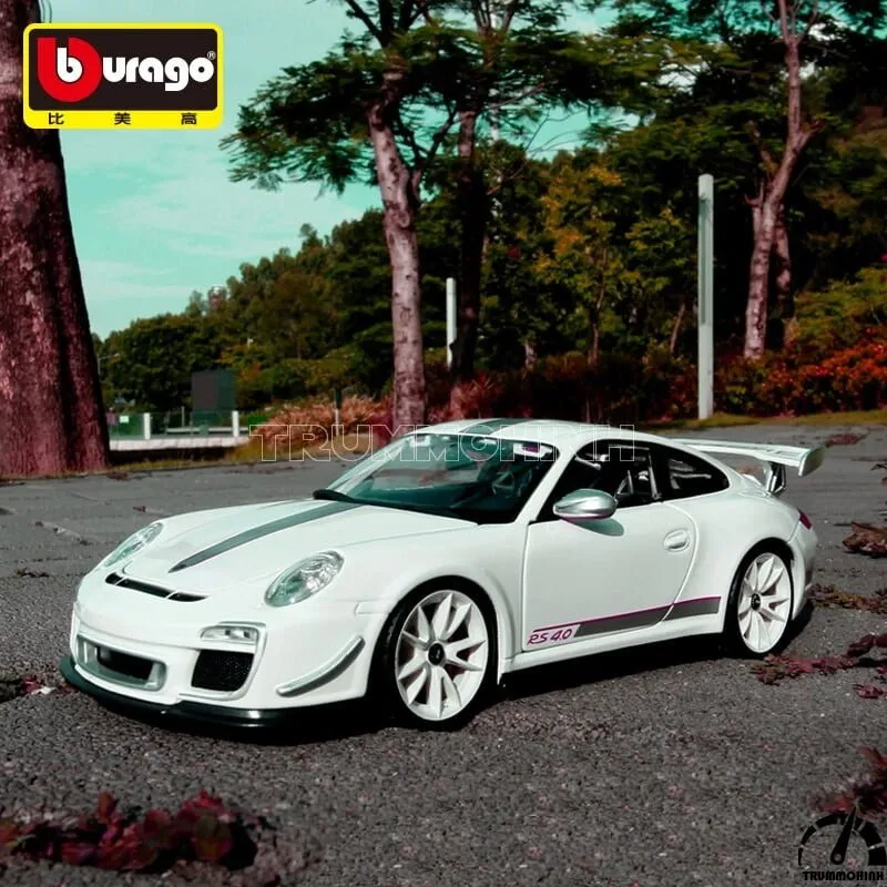 Xe mô hình Porsche 911 GT3 RS White 1:18 Bburago