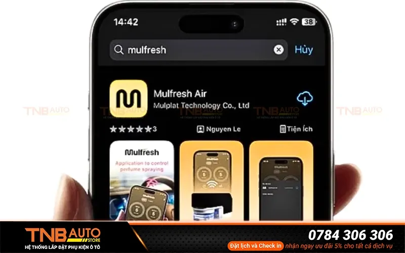 Cài đặt ứng dụng Mulfresh Air để điều khiển bộ khuếch tán nước hoa ô tô