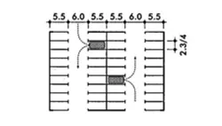 Cách bố trí bãi đỗ xe thông dụng