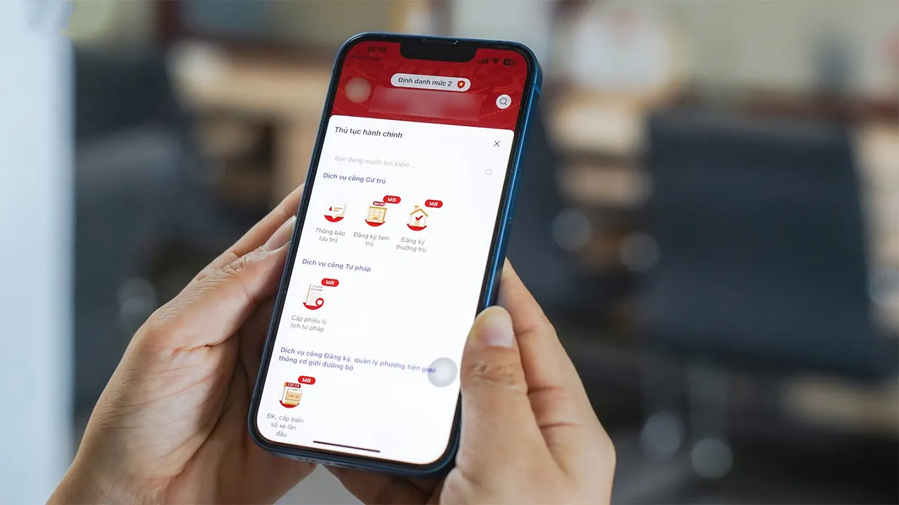 Mẫu tờ khai đăng ký xe trực tuyến được tích hợp sẵn trên các cổng dịch vụ công.