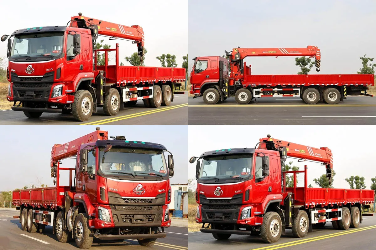 Xe cẩu tự hành 18 tấn Chenglong tích hợp cẩu Sany Palfinger