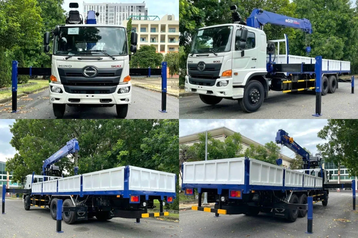 Xe cẩu tự hành 8 tấn Hino gắn cẩu Dongyang tại Hà Nội