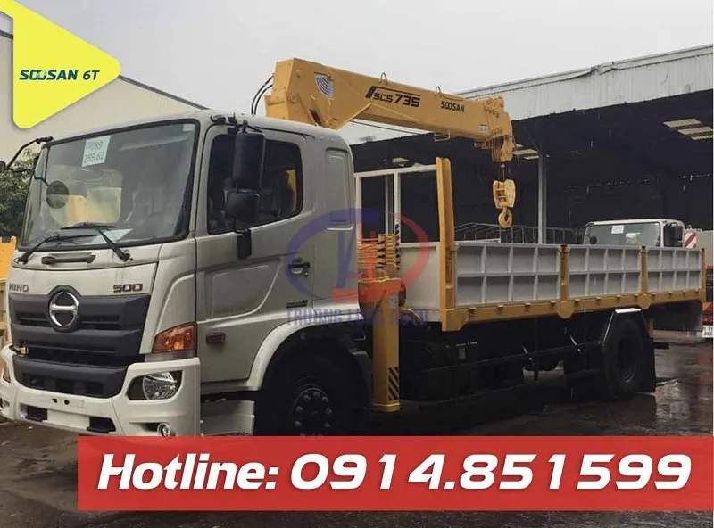 Hệ thống thủy lực cẩu Soosan 6 tấn