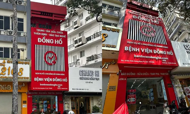 Kỹ thuật viên lau dầu cho bộ máy đồng hồ cơ tự động