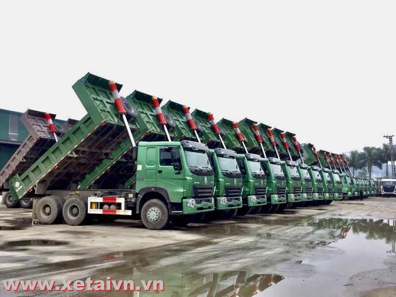 Đại lý nhập khẩu xe ben Howo 3 chân chính hãng đời 2026