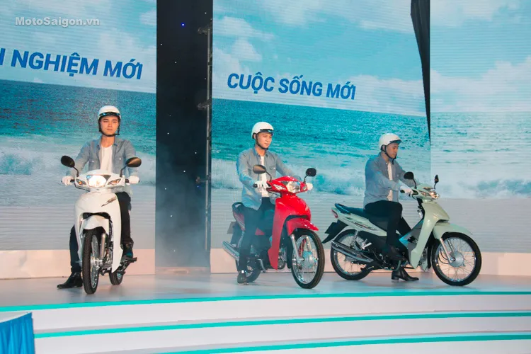 Ba phiên bản màu tiêu chuẩn của Honda Wave Alpha 110 chính hãng.