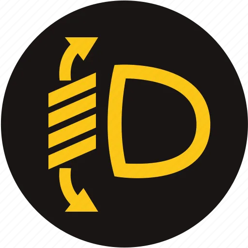 Đèn báo điều chỉnh khoảng sáng đèn pha