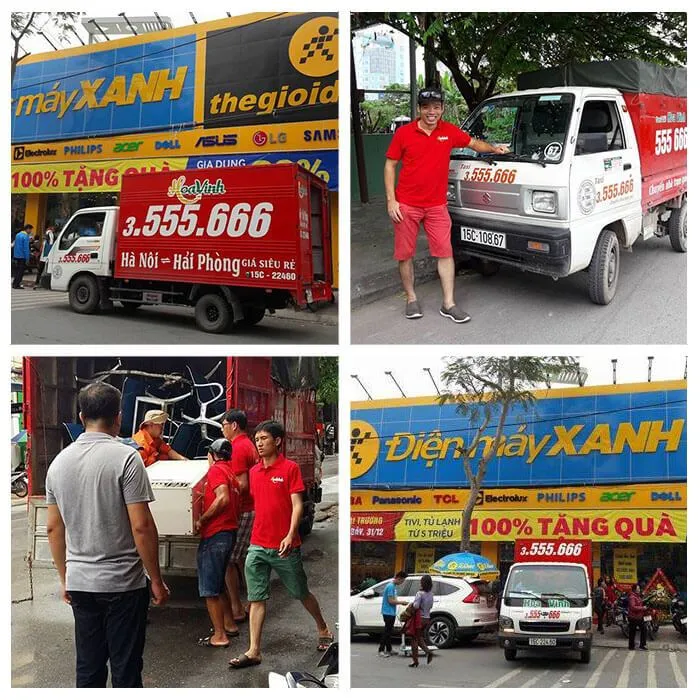 Xe tải JAC vận chuyển hàng tại khu vực Thủy Nguyên Hải Phòng