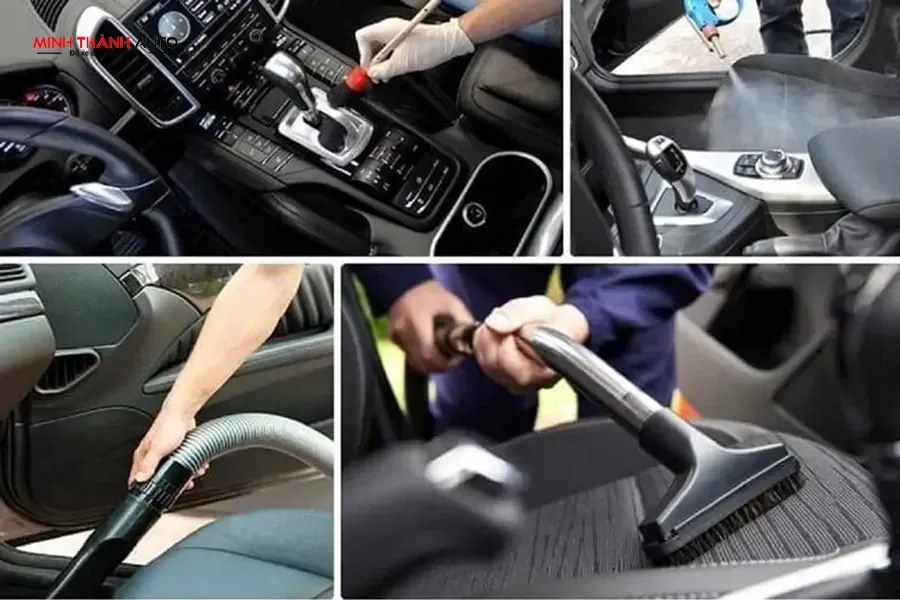 Trang thiết bị hiện đại phục vụ dọn nội thất ô tô thanh hóa đạt chuẩn