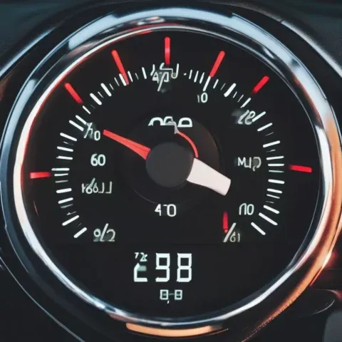 Đồng hồ báo nhiệt độ nước xe ô tô trên bảng điều khiển