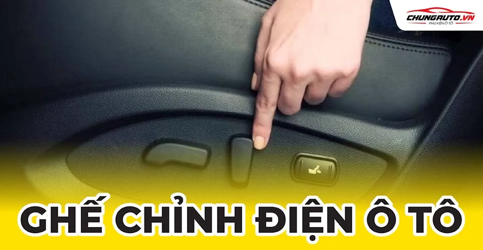 Hệ thống ghế chỉnh điện ô tô với bảng điều khiển tích hợp