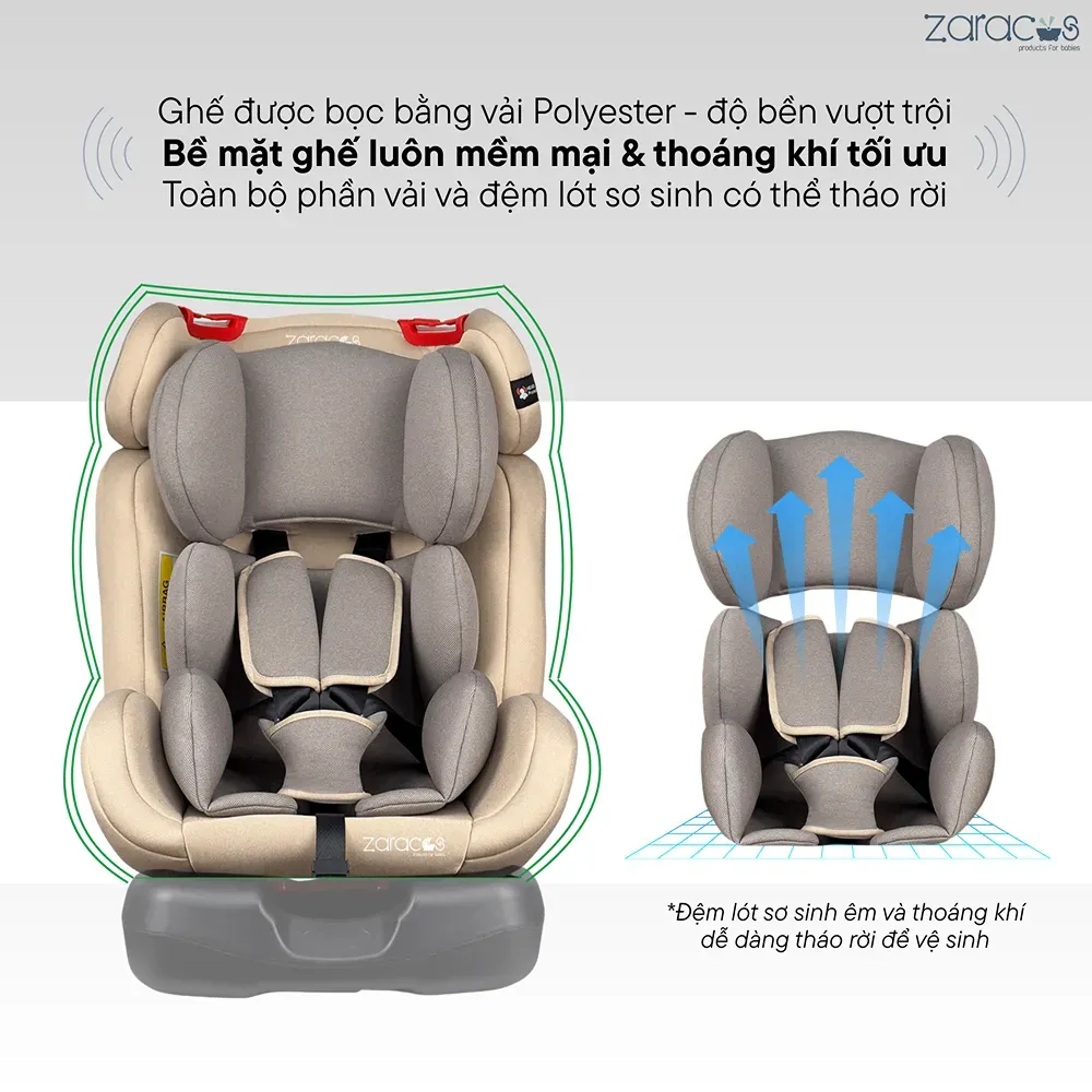 Đệm ghế Zaracos Aroma 7196 thoáng khí