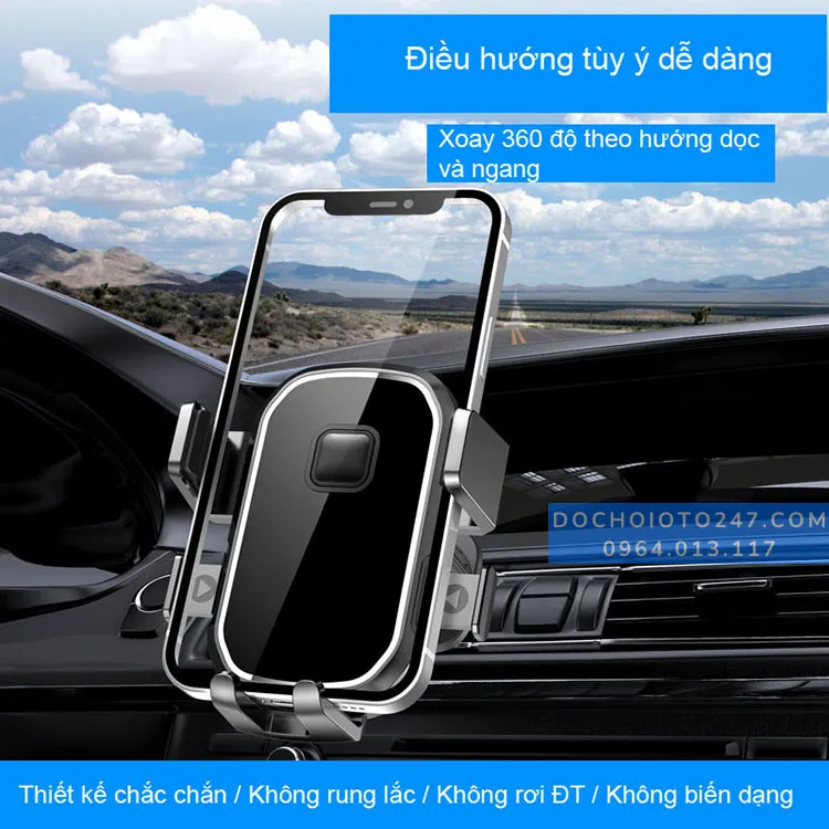 giá kẹp điện thoại trên ô tô