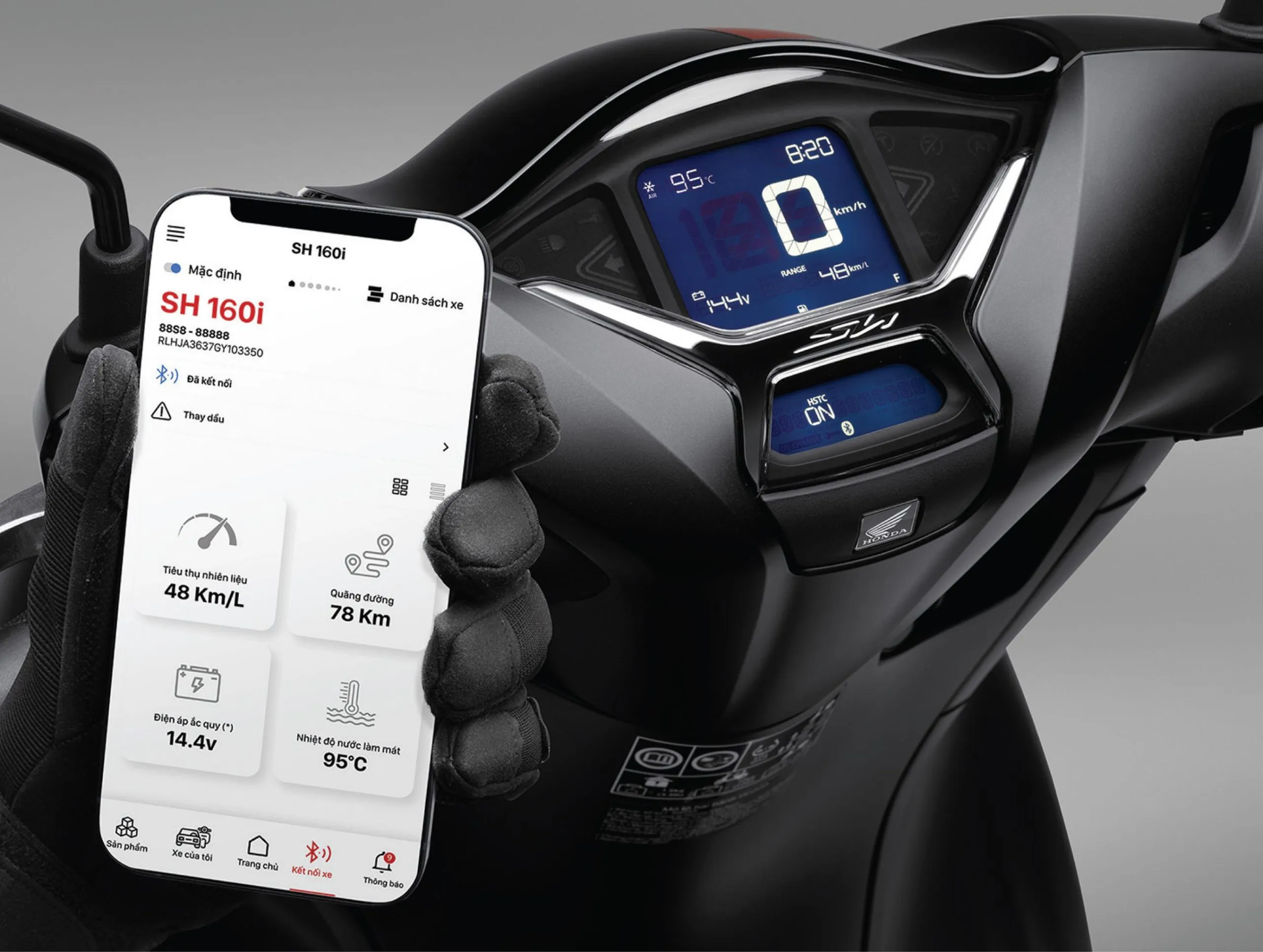 Kết nối Bluetooth trên Honda SH