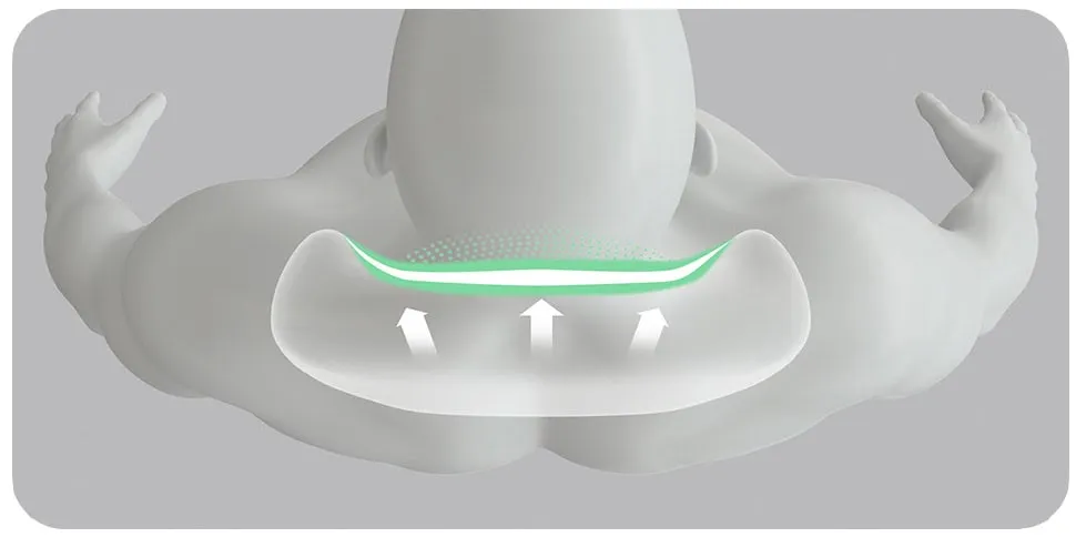 Gối tựa cổ 70mai thiết kế dạng ôm sát tự nhiên giúp bảo vệ đốt sống cổ tối ưu