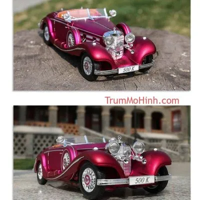 Xe mô hình Mercedes 500K Special Roadster Purple 1:18 Maisto