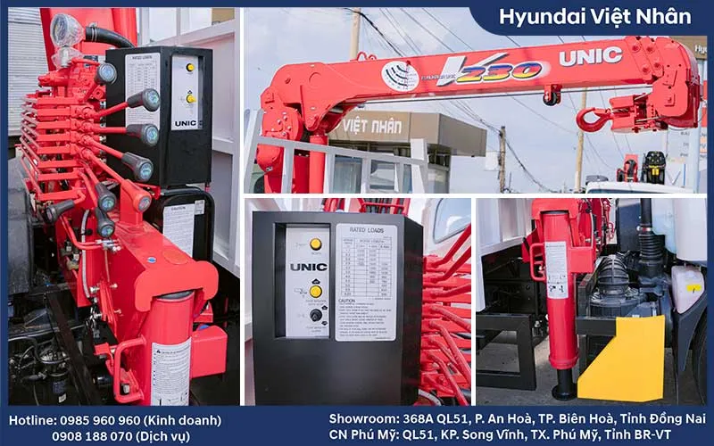 Cận cảnh hệ thống điều khiển vận hành cần cẩu Unic V233