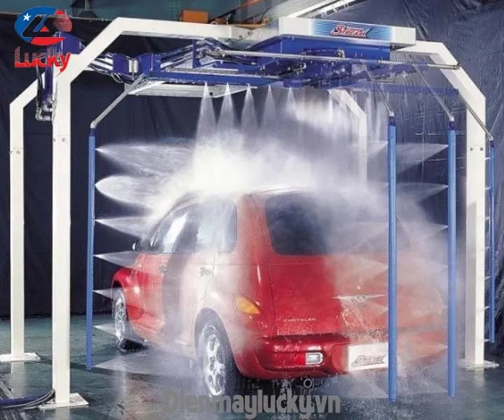 Mô hình trạm rửa xe tự động công nghệ cao lắp đặt tại các trung tâm chăm sóc xe chuyên nghiệp