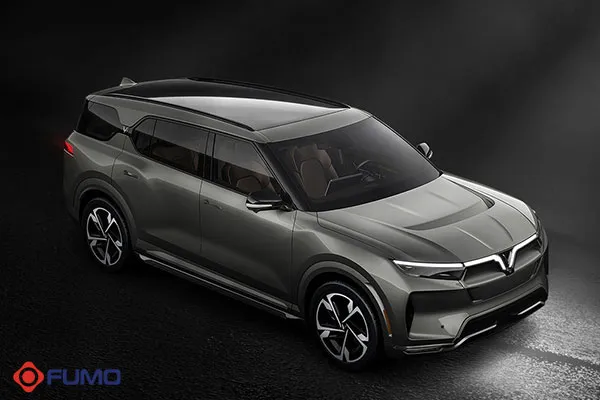 hình ảnh xe ô tô đẹp - VinFast 7 chỗ màu xám mạnh mẽ dành cho phái mạnh