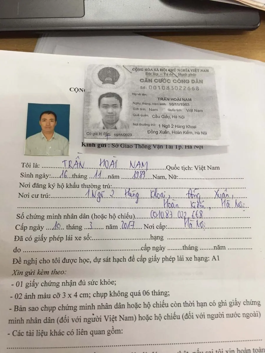 Hồ sơ thi lái xe ô tô B2 chi tiết đầy đủ nhất