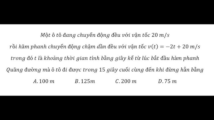 Một Ô Tô Có Khối Lượng 1 2 Tấn: Phân Tích Chuyển Động Chậm Dần Đều Khi Hãm Phanh