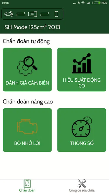 kiểm tra chẩn đoán lỗi xe cũ bằng máy chuyên dụng