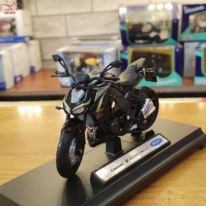 Mô hình xe Kawasaki Z1000 1:18 Welly