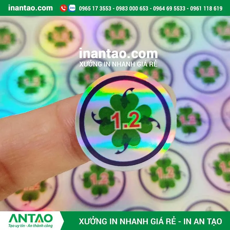 In tem bảo hành decal vỡ lấy ngay số lượng ít