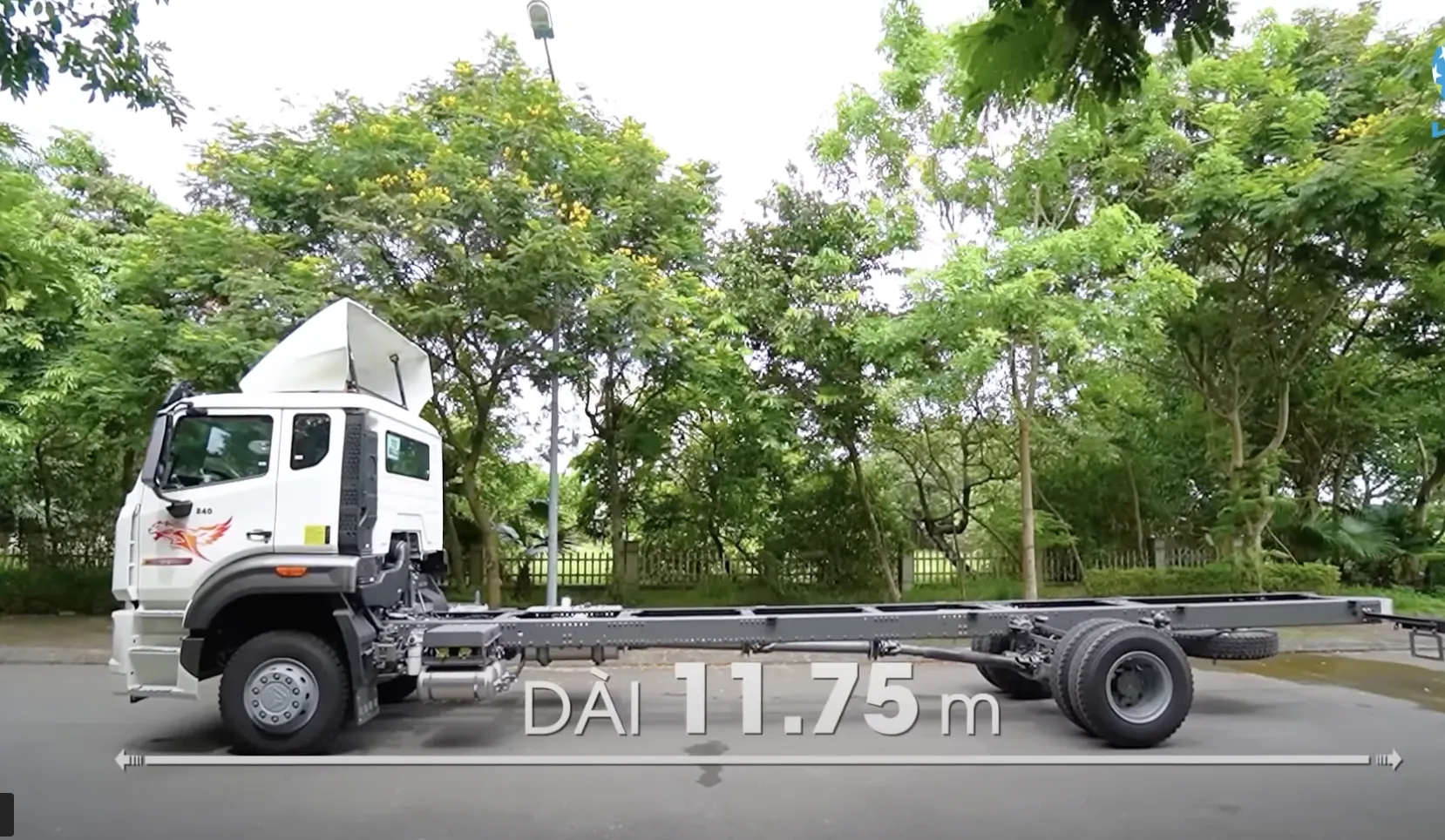 Khung gầm chassis xe tải Howo 2 chân bền bỉ