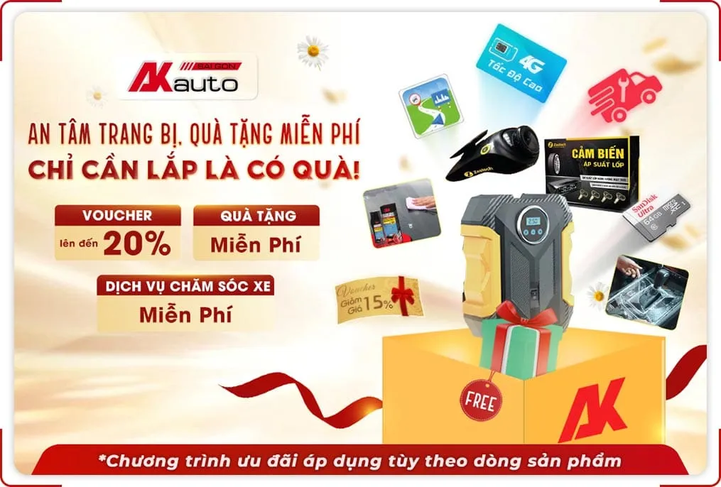 Khuyến Mãi Khi Lắp Phụ Kiện Tại AKauto - AKauto