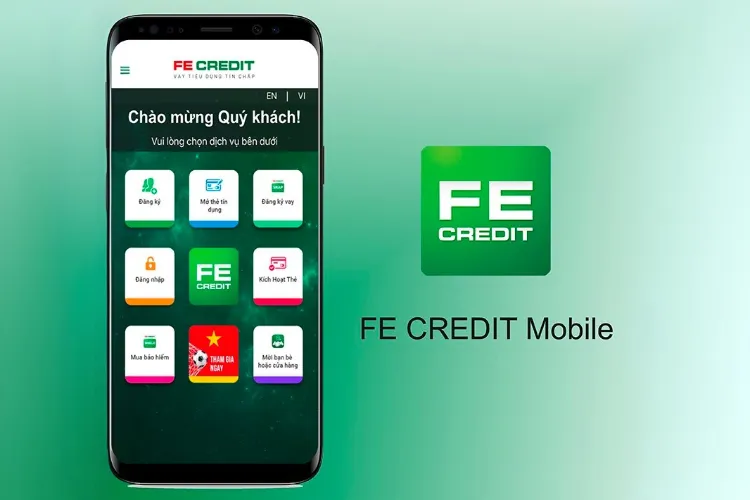 Tải và sử dụng ứng dụng FE Credit để kiểm tra hợp đồng trả góp trên điện thoại di động.